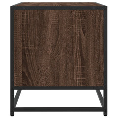 vidaXL TV Cabinet Brown Oak 91x40x46 cm Engineered Wood and Metal 6