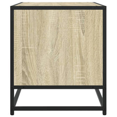 vidaXL TV Cabinet Sonoma Oak 120,5x40x46 cm Engineered Wood and Metal 6