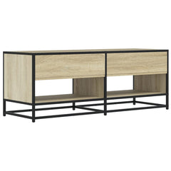 vidaXL TV Cabinet Sonoma Oak 120,5x40x46 cm Engineered Wood and Metal 5