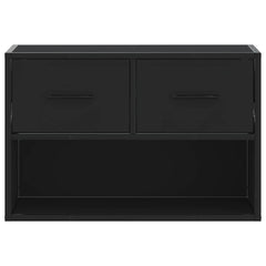 vidaXL TV Cabinet Black 60x31x39.5 cm Engineered Wood and Metal 4