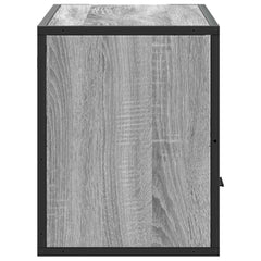 vidaXL TV Cabinet Grey Sonoma 80x31x39.5 cm Engineered Wood and Metal 5