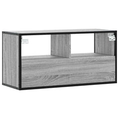 vidaXL TV Cabinet Grey Sonoma 80x31x39.5 cm Engineered Wood and Metal 6