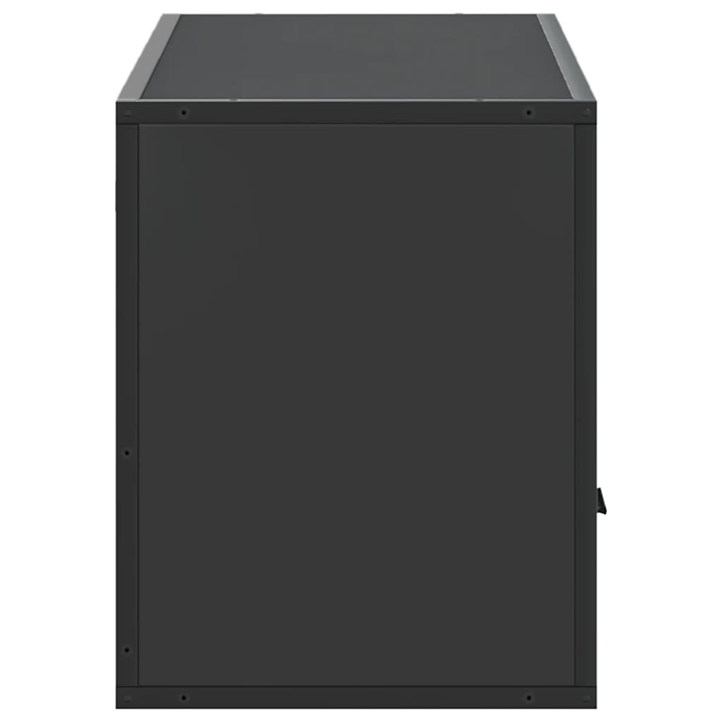 vidaXL TV Cabinet Black 100x31x39.5 cm Engineered Wood and Metal 5