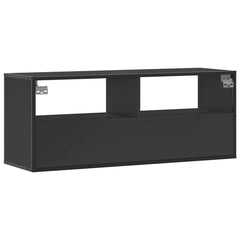 vidaXL TV Cabinet Black 100x31x39.5 cm Engineered Wood and Metal 6