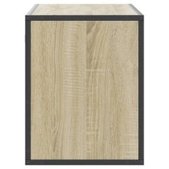 vidaXL TV Cabinet Sonoma Oak 100x31x39.5 cm Engineered Wood and Metal 5