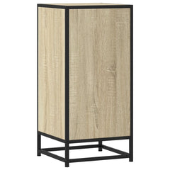 vidaXL Sideboard Sonoma Oak 35.5x35x76 cm Engineered Wood and Metal 6