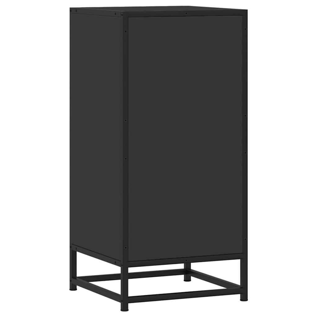 vidaXL Sideboard Black 35.5x35x76 cm Engineered Wood and Metal 6