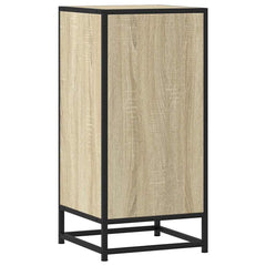 vidaXL Sideboard Sonoma Oak 35.5x35x76 cm Engineered Wood and Metal 6