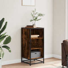vidaXL Sideboard Smoked Oak 35.5x35x76 cm Engineered Wood and Metal 3