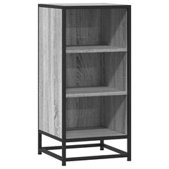 vidaXL Sideboard Grey Sonoma 35.5x35x76 cm Engineered Wood and Metal 2