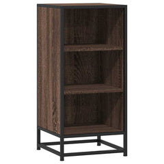 vidaXL Sideboard Brown Oak 35.5x35x76 cm Engineered Wood and Metal 2
