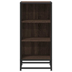 vidaXL Sideboard Brown Oak 35.5x35x76 cm Engineered Wood and Metal 4