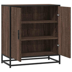 vidaXL Sideboard Brown Oak 68x35x76 cm Engineered Wood and Metal 5