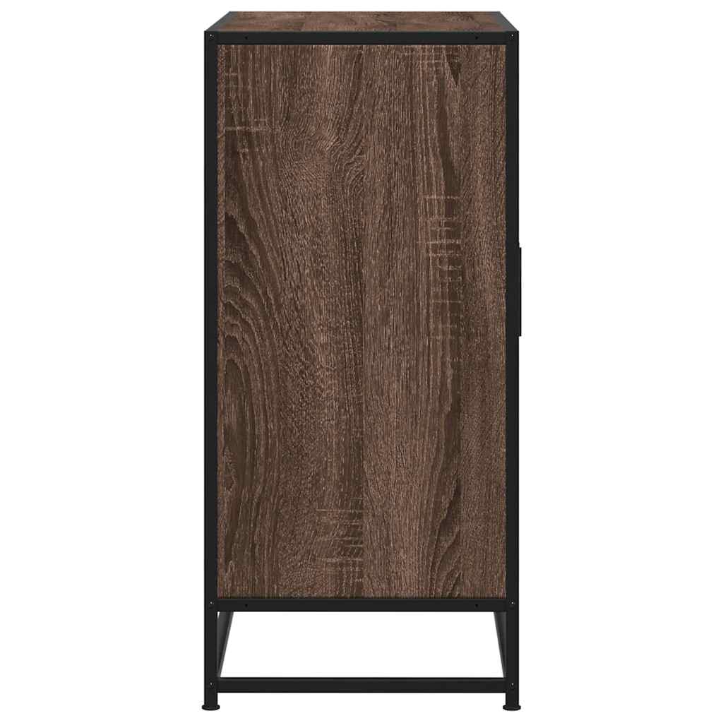 vidaXL Sideboard Brown Oak 68x35x76 cm Engineered Wood and Metal 6