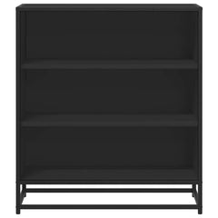 vidaXL Sideboard Black 68x35x76 cm Engineered Wood and Metal 4