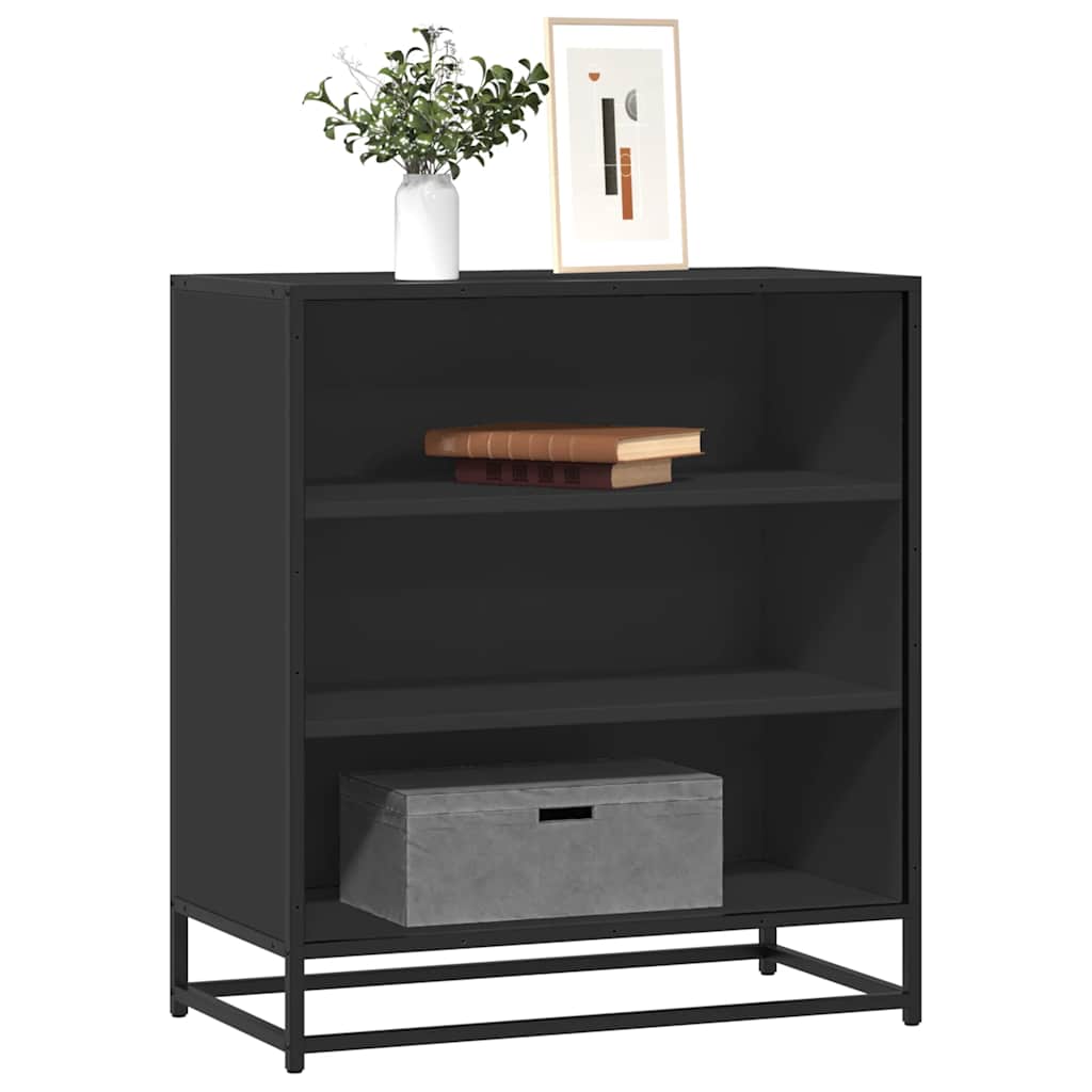 Sideboard Engineered Wood and Metal in Black