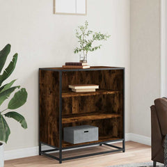 vidaXL Sideboard Smoked Oak 68x35x76 cm Engineered Wood and Metal 3