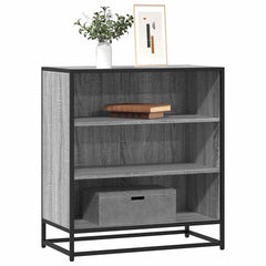 Sideboard 68x35x76 cm Engineered Wood and Metal Grey sonoma