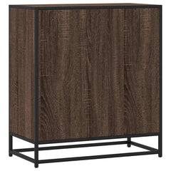 vidaXL Sideboard Brown Oak 68x35x76 cm Engineered Wood and Metal 6