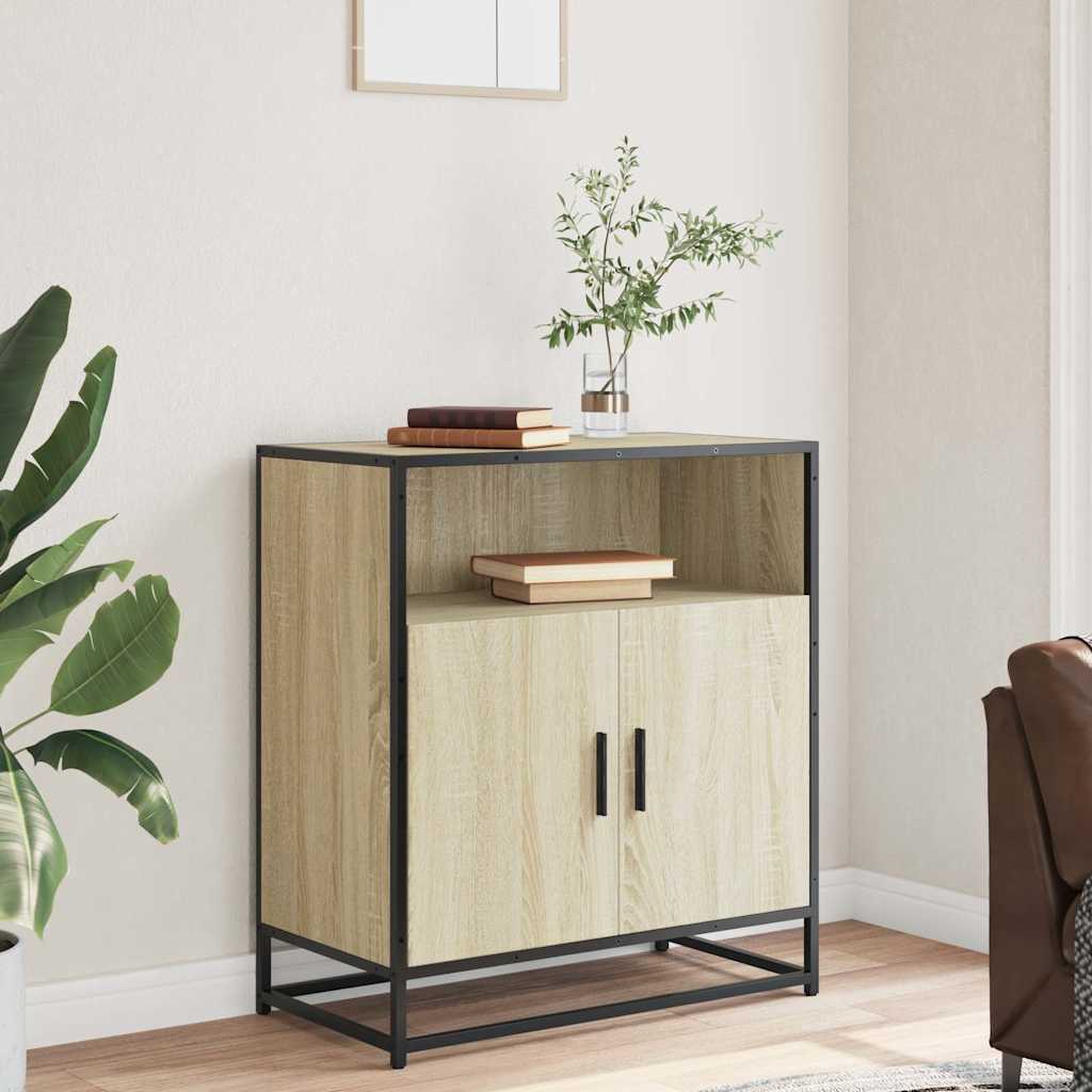 vidaXL Sideboard Sonoma Oak 68x35x76 cm Engineered Wood 3