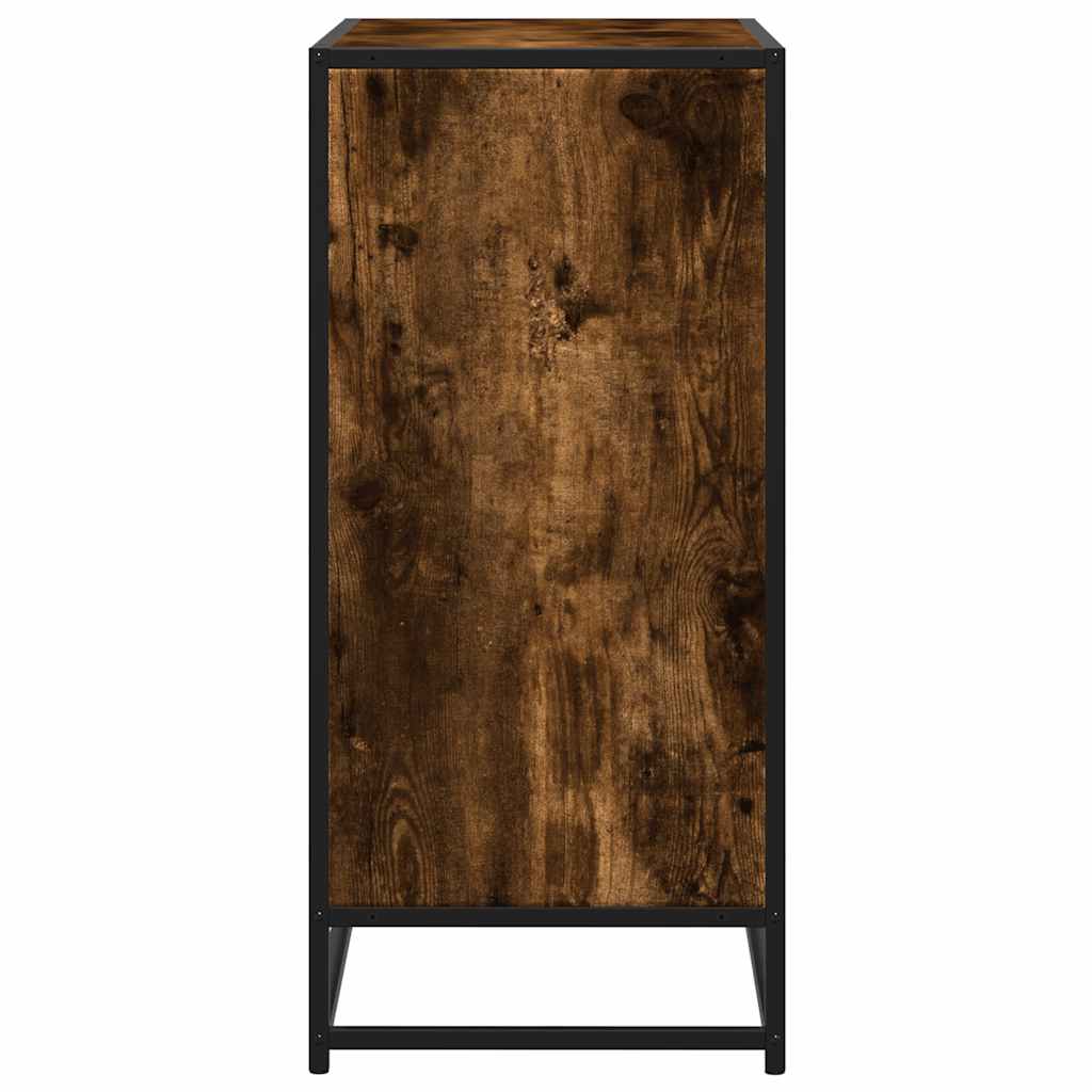 vidaXL Sideboard Smoked Oak 68x35x76 cm Engineered Wood 5