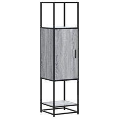 vidaXL Highboard Grey Sonoma 35.5x35x139 cm Engineered Wood and Metal 2