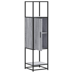 vidaXL Highboard Grey Sonoma 35.5x35x139 cm Engineered Wood and Metal 5