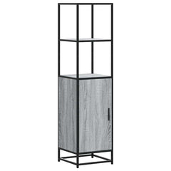 vidaXL Highboard Grey Sonoma 35.5x35x139 cm Engineered Wood and Metal 2