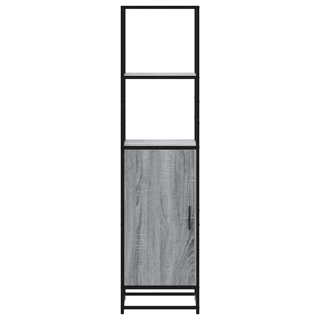 vidaXL Highboard Grey Sonoma 35.5x35x139 cm Engineered Wood and Metal 4