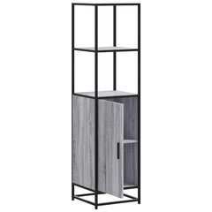 vidaXL Highboard Grey Sonoma 35.5x35x139 cm Engineered Wood and Metal 5
