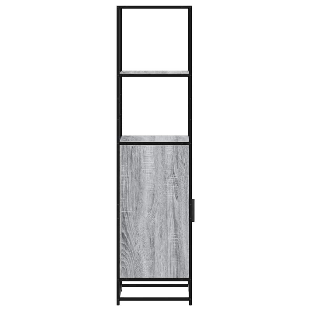 vidaXL Highboard Grey Sonoma 35.5x35x139 cm Engineered Wood and Metal 6