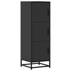 vidaXL Highboard Black 35.5x35x106.5 cm Engineered Wood and Metal 2