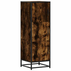vidaXL Highboard Smoked Oak 35.5x35x106.5 cm Engineered Wood and Metal 2