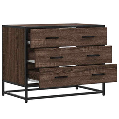 Drawer Cabinet 70x41x56 cm Engineered Wood Brown oak