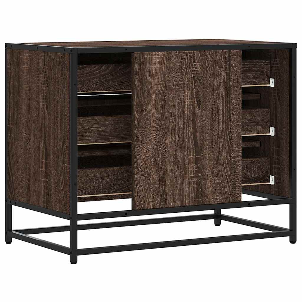 Drawer Cabinet 70x41x56 cm Engineered Wood Brown oak