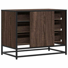 Drawer Cabinet 70x41x56 cm Engineered Wood Brown oak