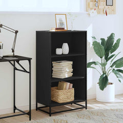 vidaXL Book Cabinet Black 60x35x107.5 cm Engineered Wood 3