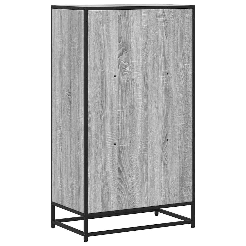 vidaXL Book Cabinet Grey Sonoma 60x35x107.5 cm Engineered Wood 6