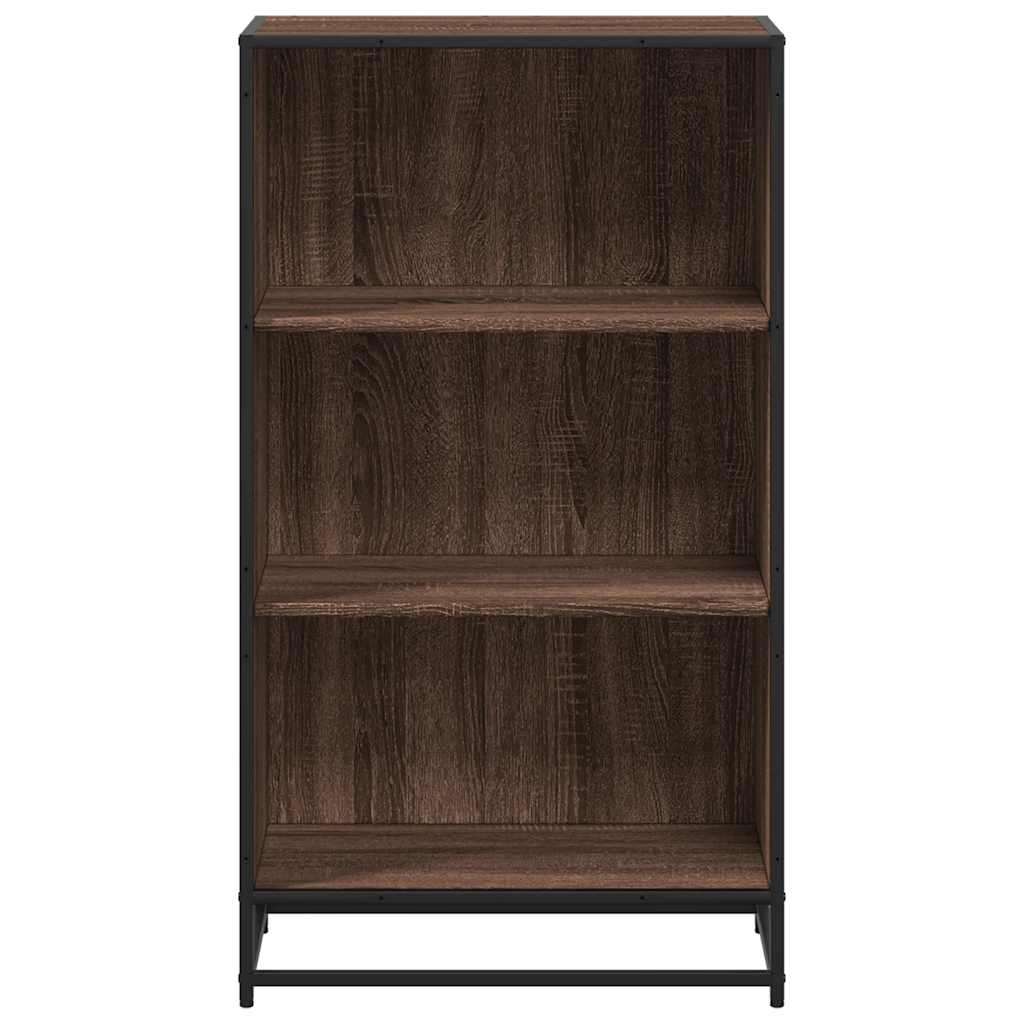 vidaXL Book Cabinet Brown Oak 60x35x107.5 cm Engineered Wood 4
