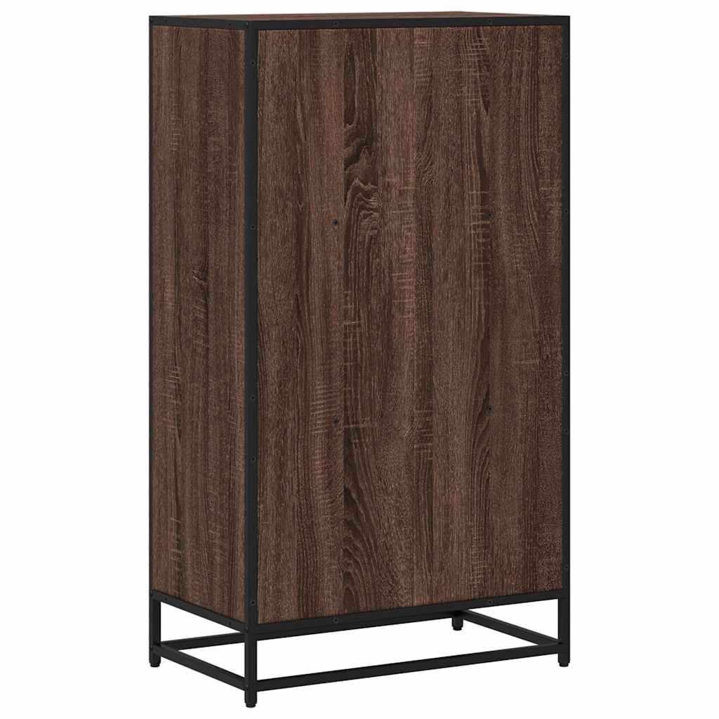 vidaXL Book Cabinet Brown Oak 60x35x107.5 cm Engineered Wood 6