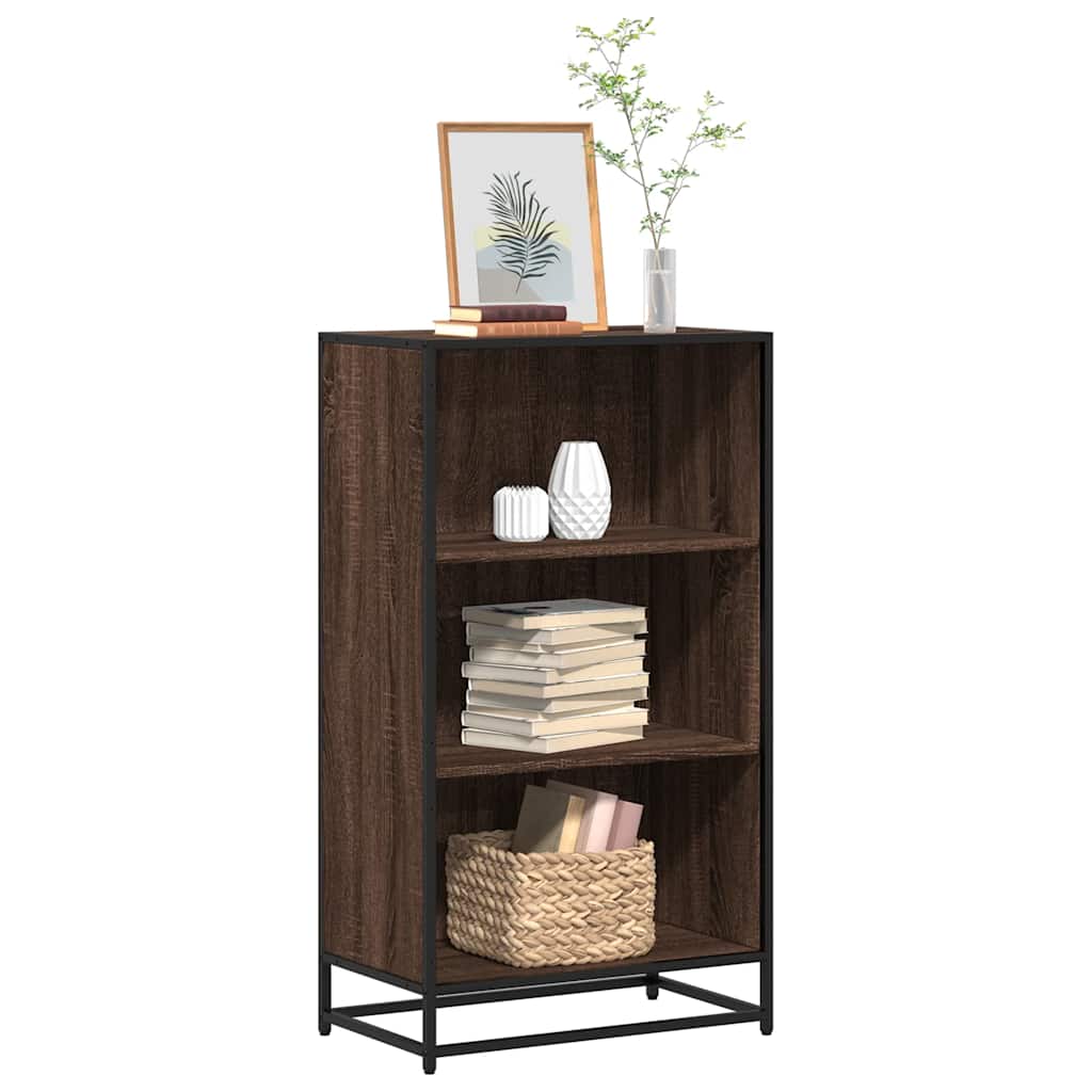 vidaXL Book Cabinet Brown Oak 60x35x107.5 cm Engineered Wood 1