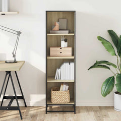vidaXL Book Cabinet Sonoma Oak 40x35x139 cm Engineered Wood 3