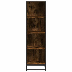 vidaXL Book Cabinet Smoked Oak 40x35x139 cm Engineered Wood 4