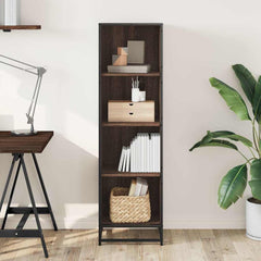 vidaXL Book Cabinet Brown Oak 40x35x139 cm Engineered Wood 3