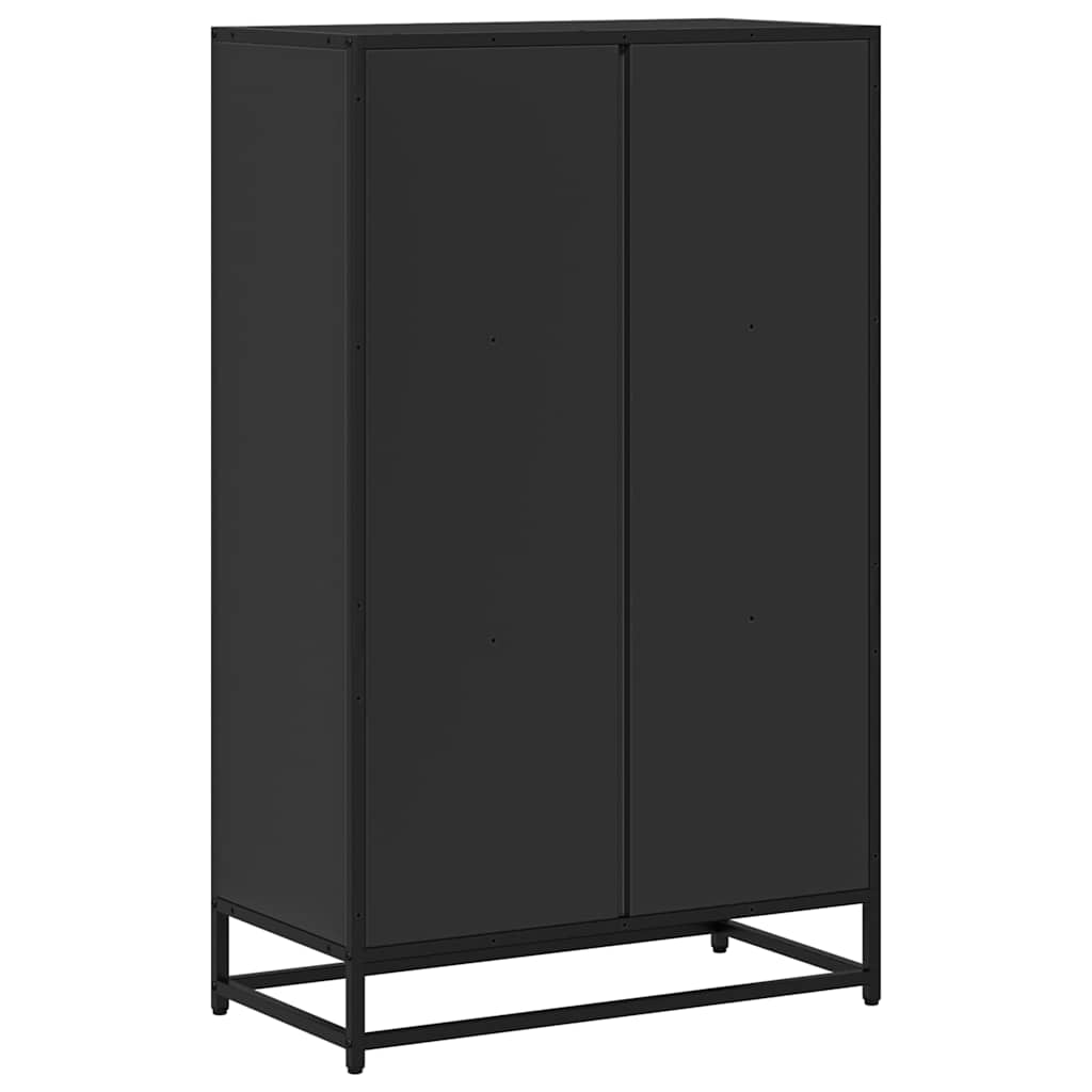 vidaXL Book Cabinet Black 65.5x33x107.5 cm Engineered Wood 6