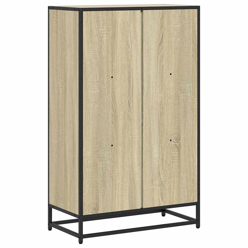vidaXL Book Cabinet Sonoma Oak 65.5x33x107.5 cm Engineered Wood 6