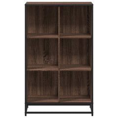 vidaXL Book Cabinet Brown Oak 65.5x33x107.5 cm Engineered Wood 4