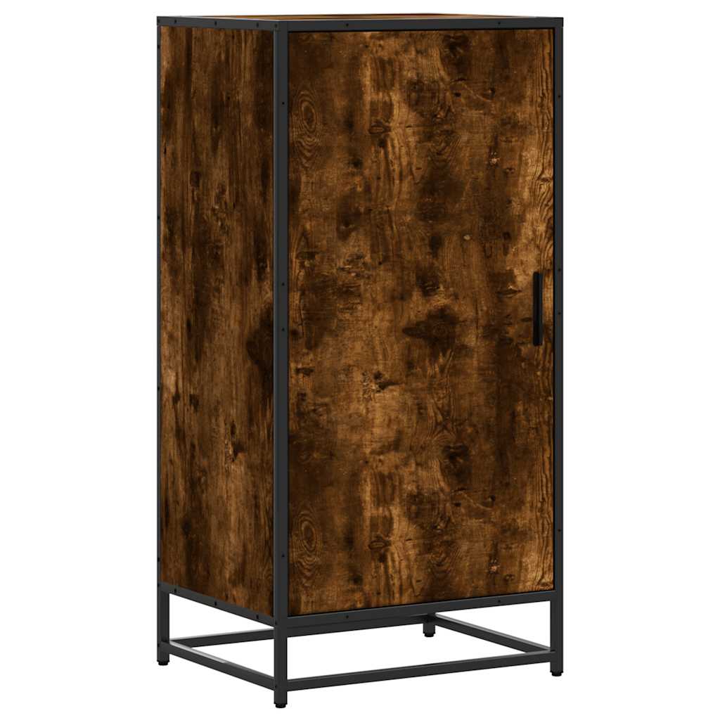 vidaXL Shoe Rack Smoked Oak 48x38x97.5 cm Engineered Wood 2