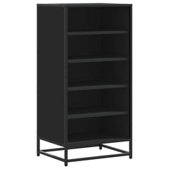 vidaXL Shoe Rack Black 48x38x97.5 cm Engineered Wood 2
