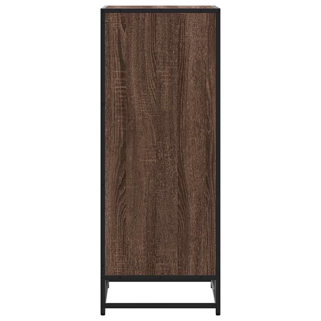 vidaXL Shoe Rack Brown Oak 48x38x97.5 cm Engineered Wood 5